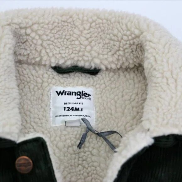 The Montana New Wrangler Icons124MJ Men's Sherpa Corduroy Jacket Size XL Trucker - Picture 14 of 15